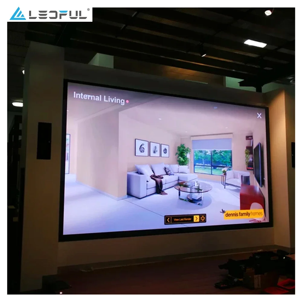 Public Backdrops P2 4k Indoor LED Panel Display Full Color Electronic Video Wall For Restaurant