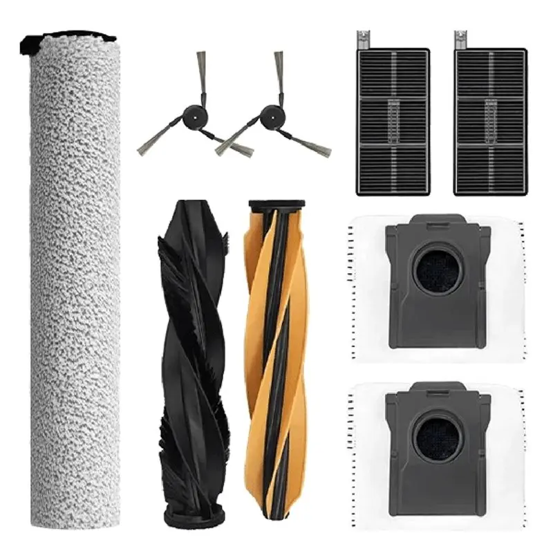 

【BRAND NEW】Replacement Parts(9Pcs) Compatible For Mova Z60 Ultra Roller Main Brush Dust Bag Filter Accessories