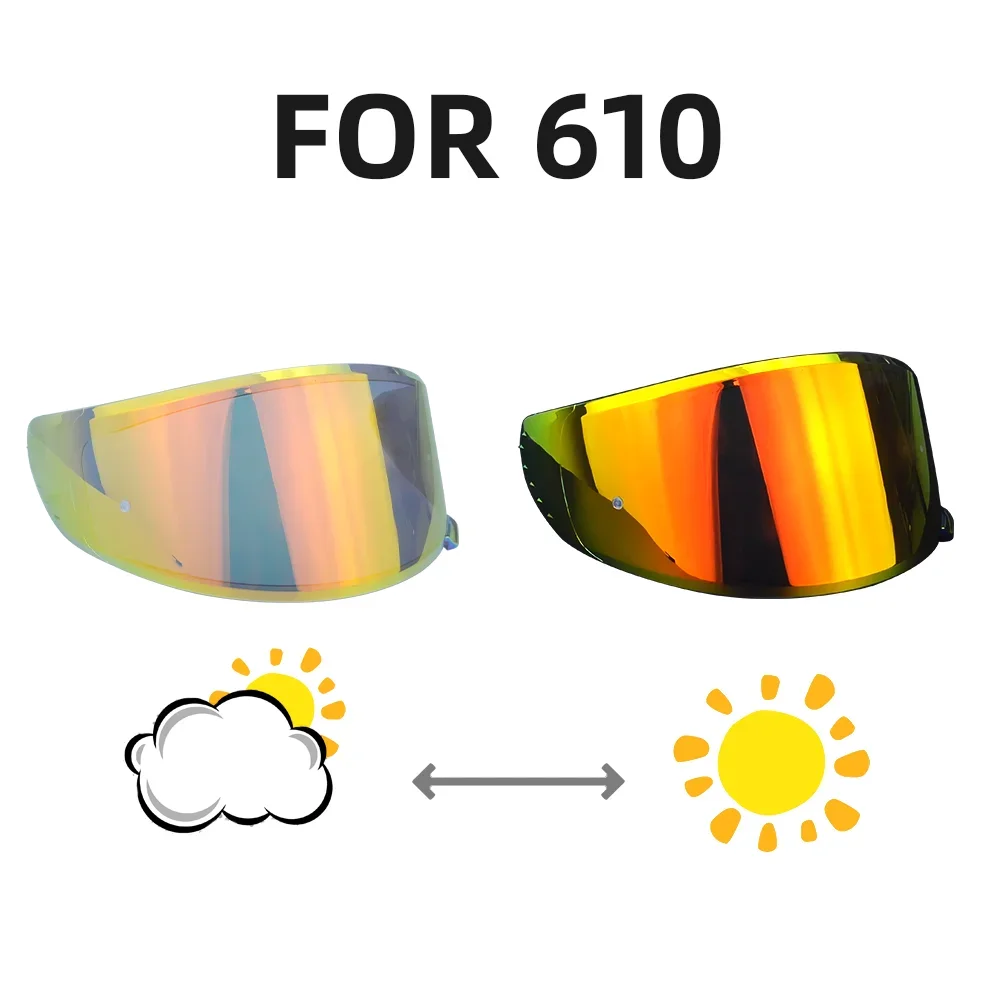 Photochromic Visor Need Viewer for Shaft 610 Helmet Amplifier Plated Helmet Glass Chrome Viewfinder