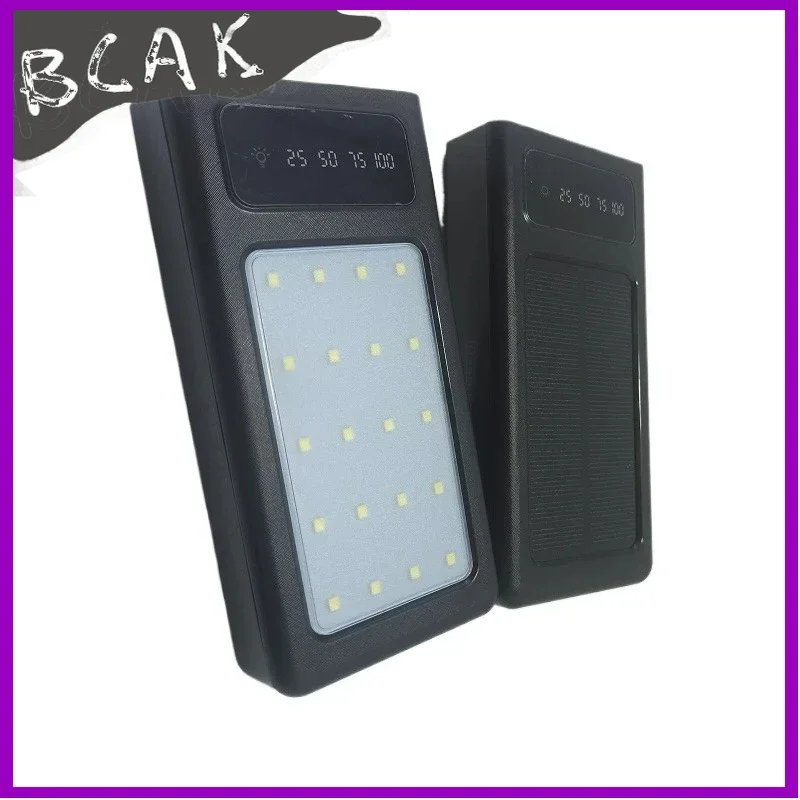 

500000MAH Solar New Style Power Bank Convenient Ultra-thin Built-in Cable Outdoor Camping Mobile New Style Power for Xiaomi Ipho