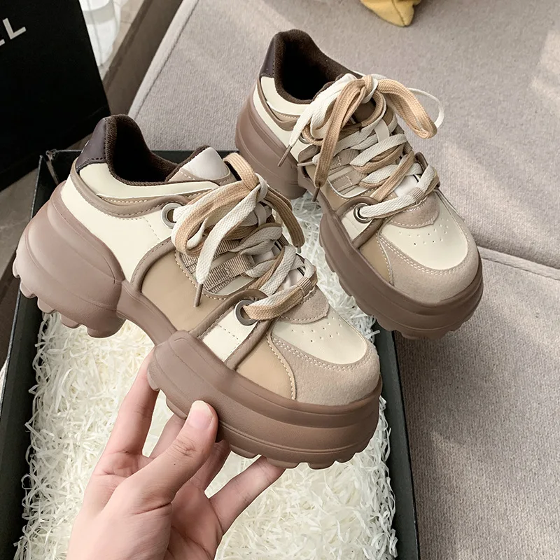 2024 Hot Sales Big Head Ugly Cute Thick Soled Bread Female Female Niche Design Cake Thick Soled All Casual Shoes