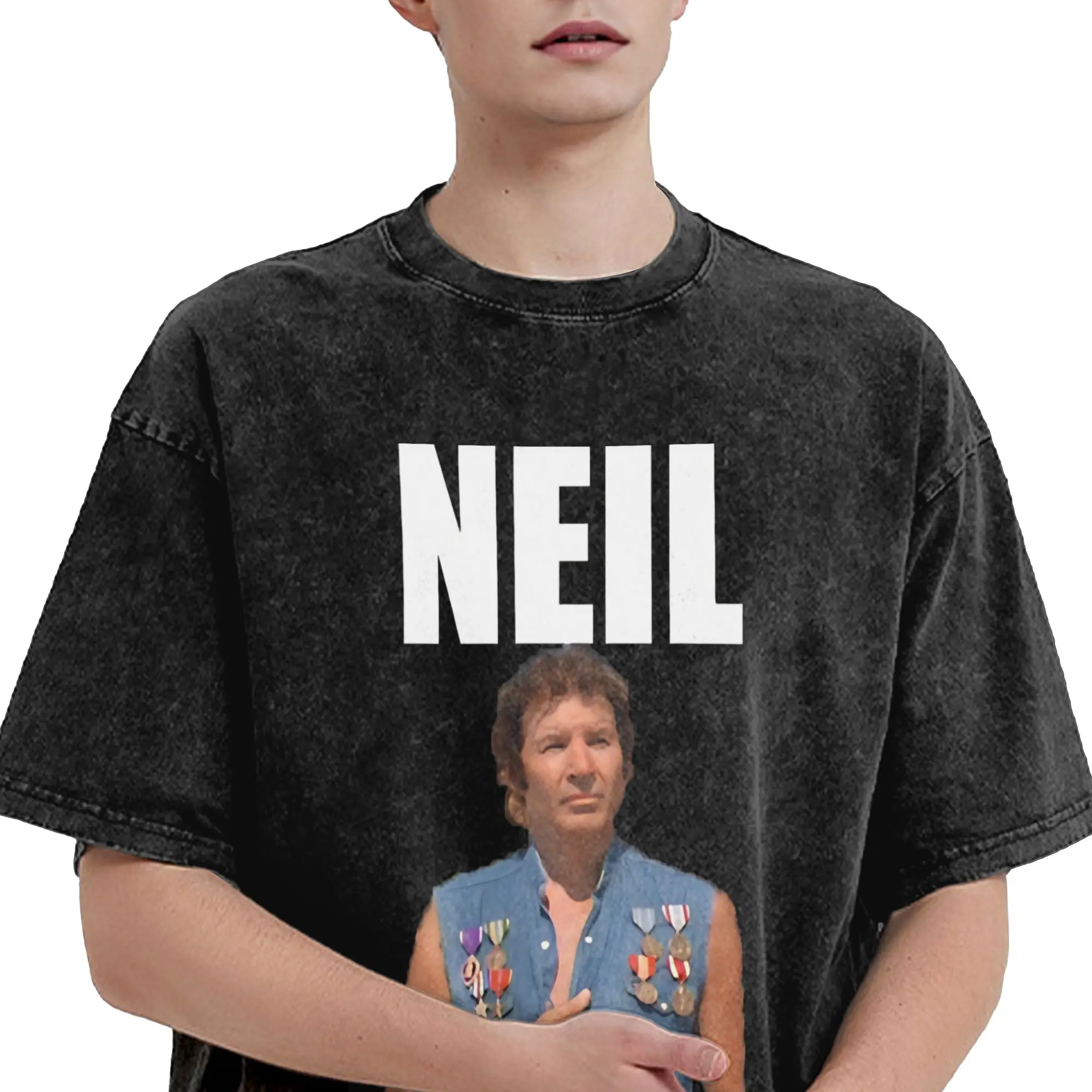 Neil Breen Breakings Bads  T Shirt Hip Hop Washed Short Sleeve Oversize T-Shirts  Fashion Men Women Streetwear Graphic Tees