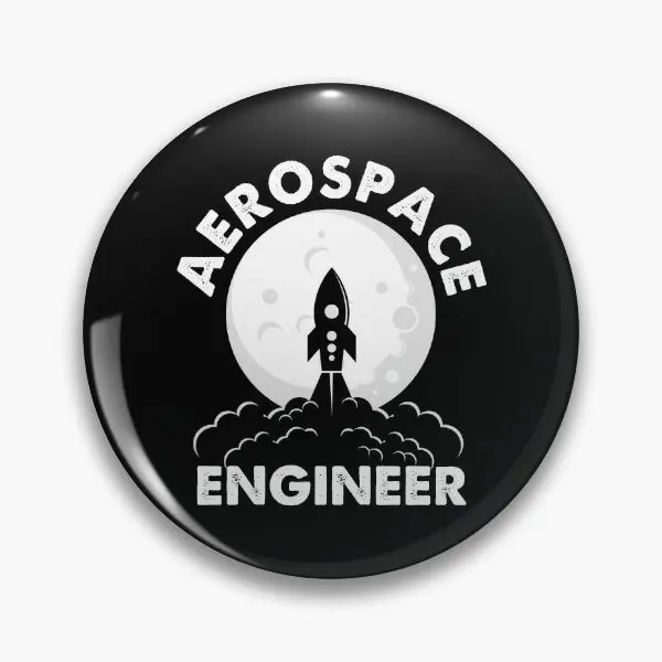 Aerospace Engineering Spacecraft  Soft Button Pin Lover Funny Hat Collar Cute Jewelry Brooch Clothes Fashion Gift Badge Women