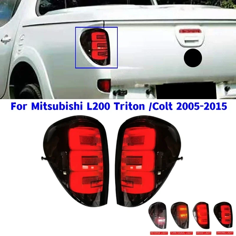 

1Pair Car LED Rear Tail Light Brake Signal Lamp Rerversing Lights For Mitsubishi L200 Triton 2005-2015/Colt 2007-2015