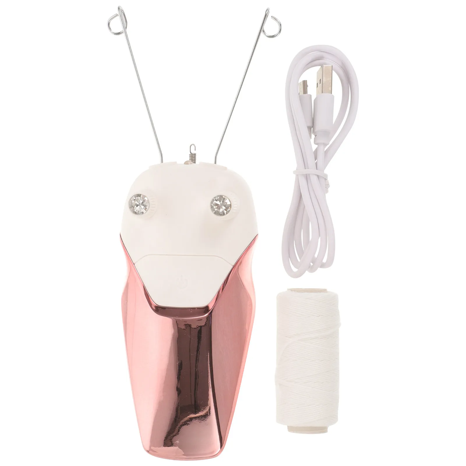 

1 Set USB Facial Hair Remover Electric Women Beauty Epilator Handheld Facial Hair Removal Device for Mustache Chin Upper Lip
