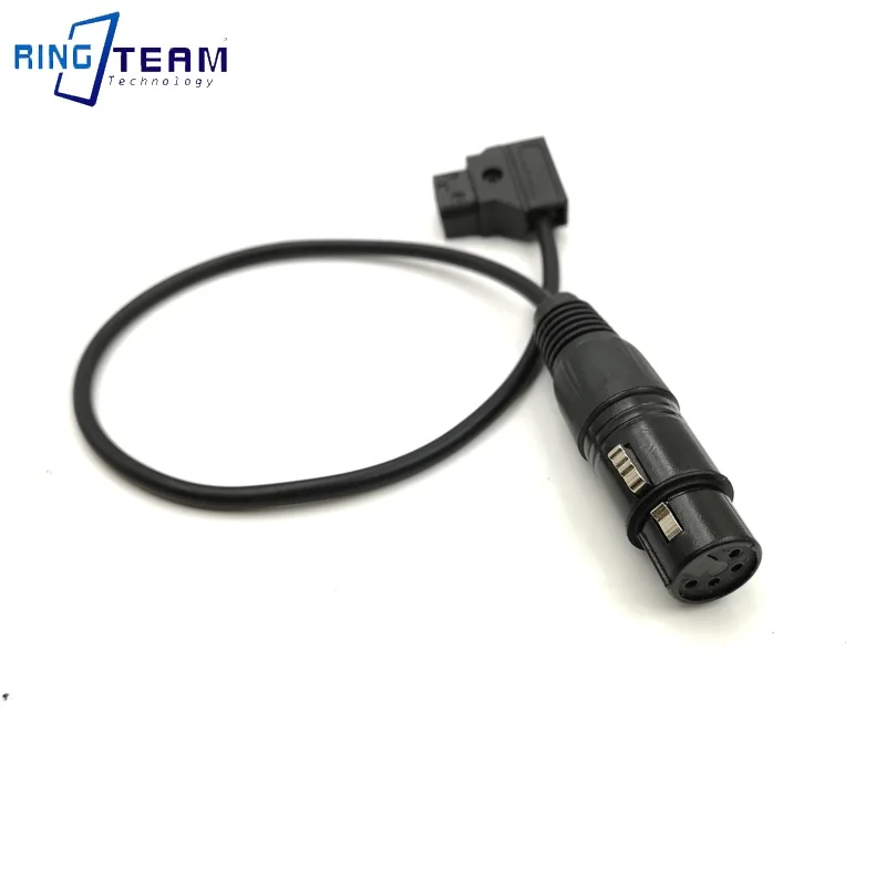 12V D-Tap Type B 2-Pin Male to 4-Pin XLR Female Cable for DC Power Adapter Power Adaptation Photography Studio Accessories
