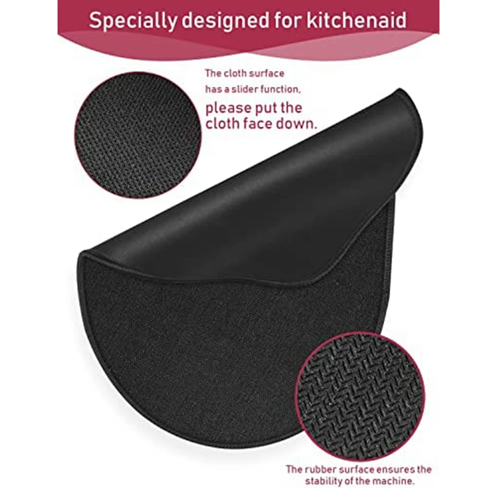 Mixer Slider Mat for KitchenAid Stand Mixer, Mixer Mover Compatible with for KitchenAid 4.5-5 Qt Tilt-Head Stand Mixer