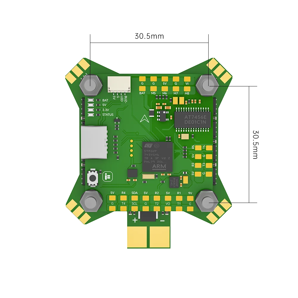 IFlight BLITZ F745 55A 2-6S stos z blitzem F745 kontroler lotu/BLITZ E55 4-IN-1 ESC dla FPV