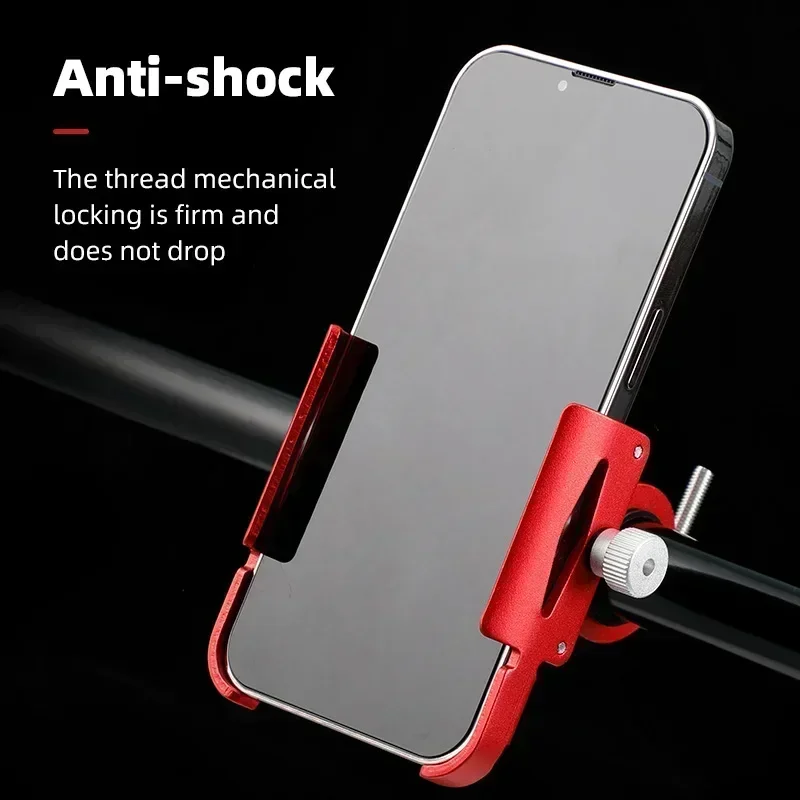 Bicycle Phone Holder 360° Rotation Aluminum Alloy MTB Bike Phone GPS Bracket Scooter Motorcycle Handlebar Mount Cell Phone Stand