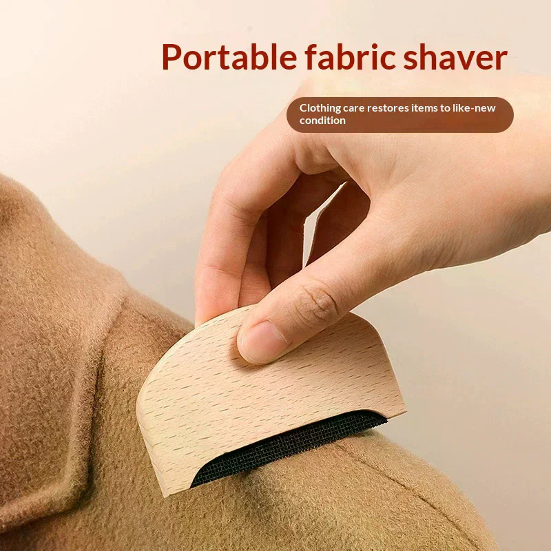 Wooden Epilator Sweater Clothes Shaver Fabric Clothes Sweater Lint Removers Manual Portable Wooden Lint Trimmer Comb Shaver
