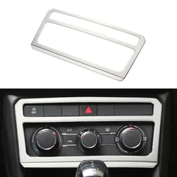 For VW Volkswagen T-Cross Tcross 2018 2019 2020 2021 2022 Car Center Console Panel Sticker AC Knob Frame Cover Accessories