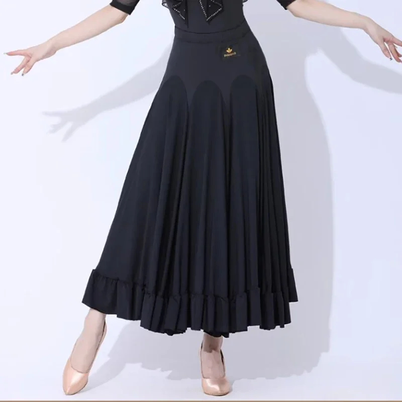 

Женская юбка для латинских танцев, одежда для бальных танцев для взрослых, платье для современных танцев, стандартные бальные платья