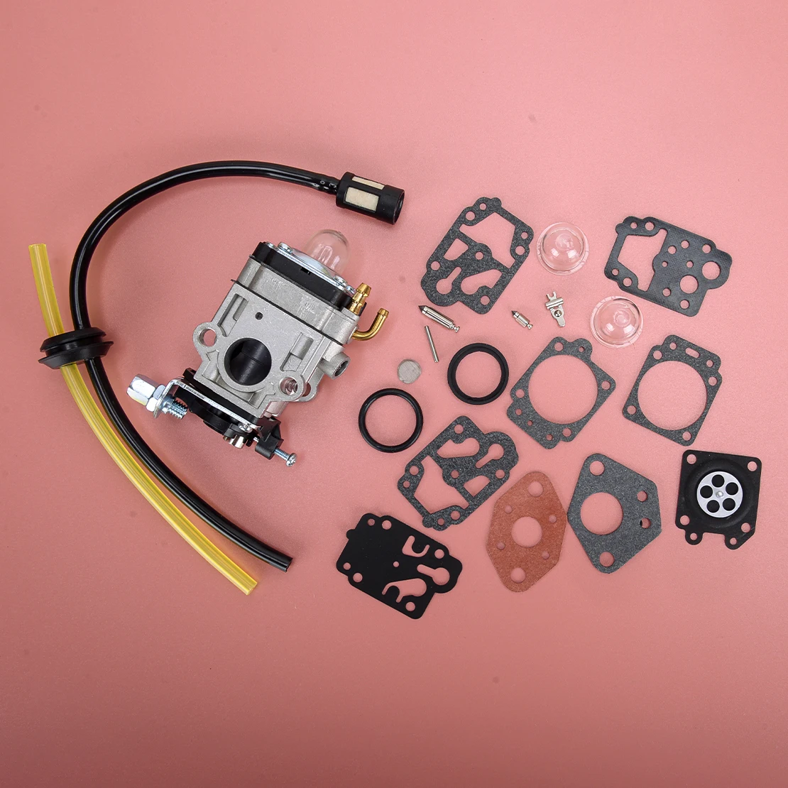 Kit de Reparo da Gaxeta do Carburador Carb Apto para Florabest Fbs 43 a1 Fbk b2 4in1 Parkside Pbk a1 Pbs a1 Brushcutter