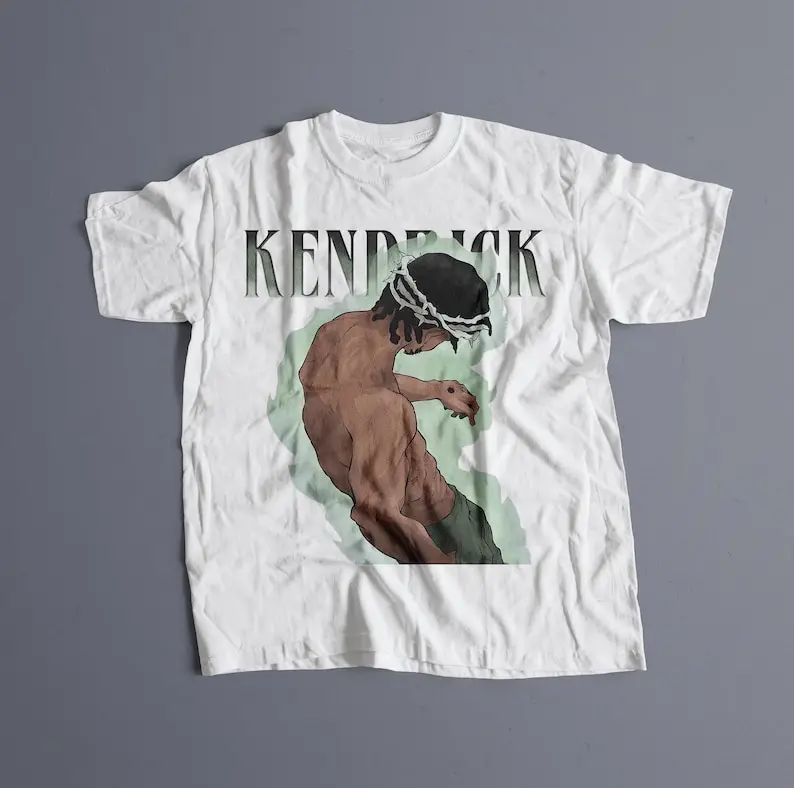 

Kendrick Lamar Tshirt Graphic Tee k dot Merch Rap Shirt DAMN unisex gift Concert T-Shirt