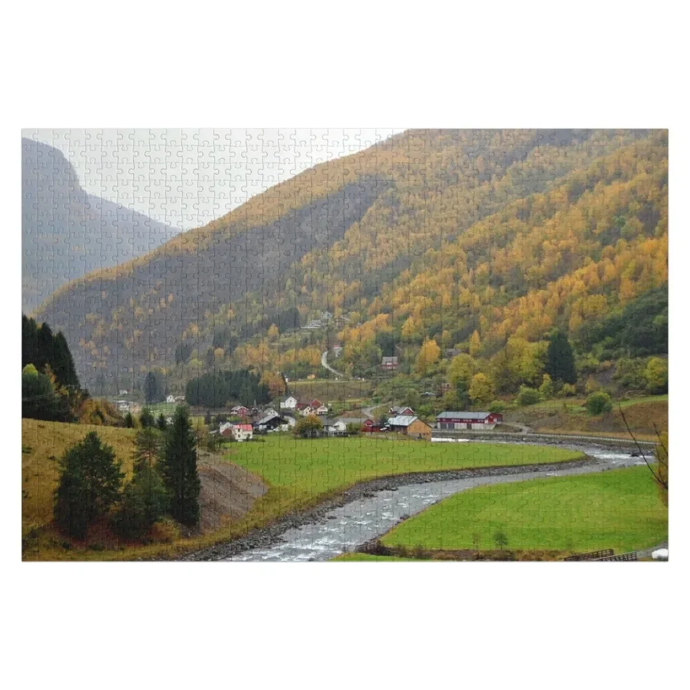 

Flamsdalen Valley Flam Norway Scandinavia Jigsaw Puzzle Animal Custom Name Wood Puzzle