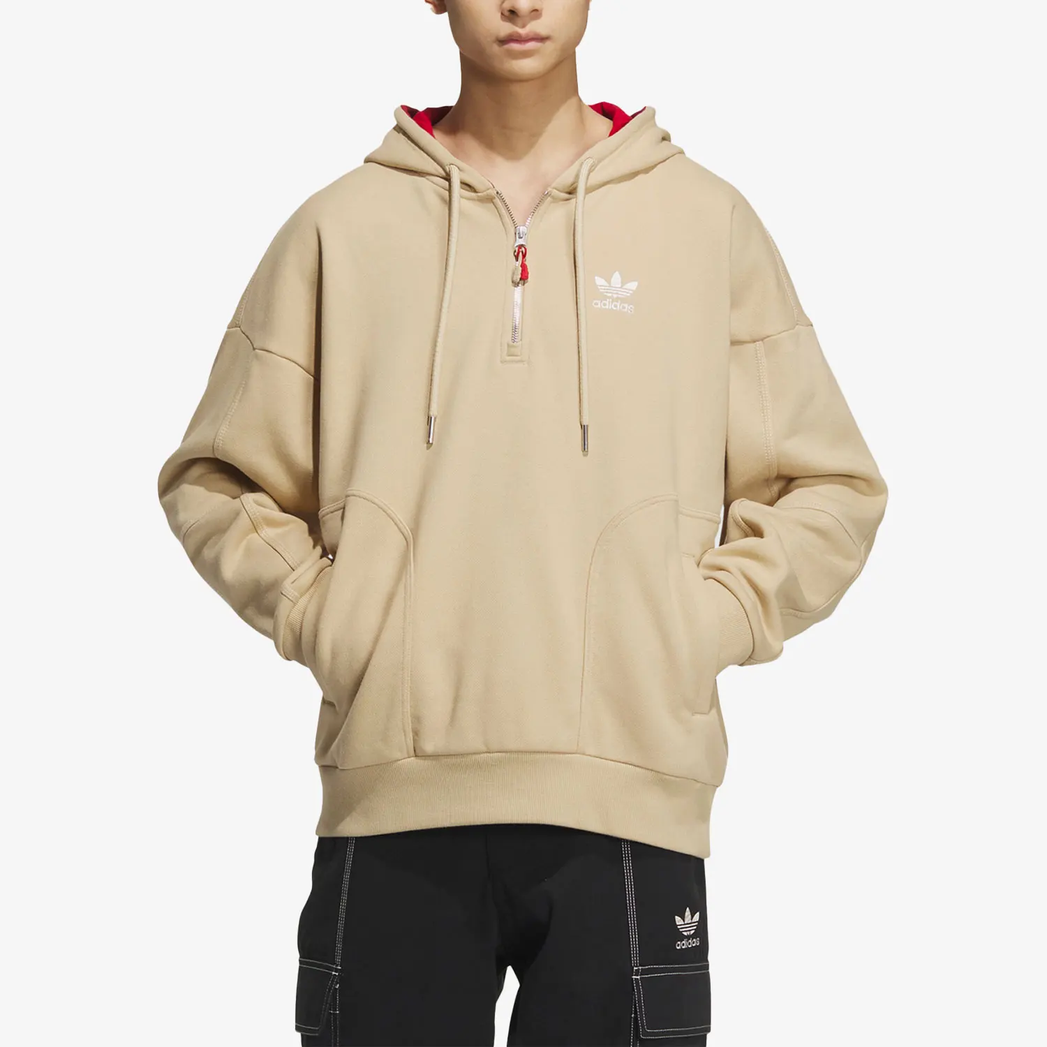 

Adidas официальная оригинальная весенняя мужская повседневная простая толстовка с капюшоном HY7282