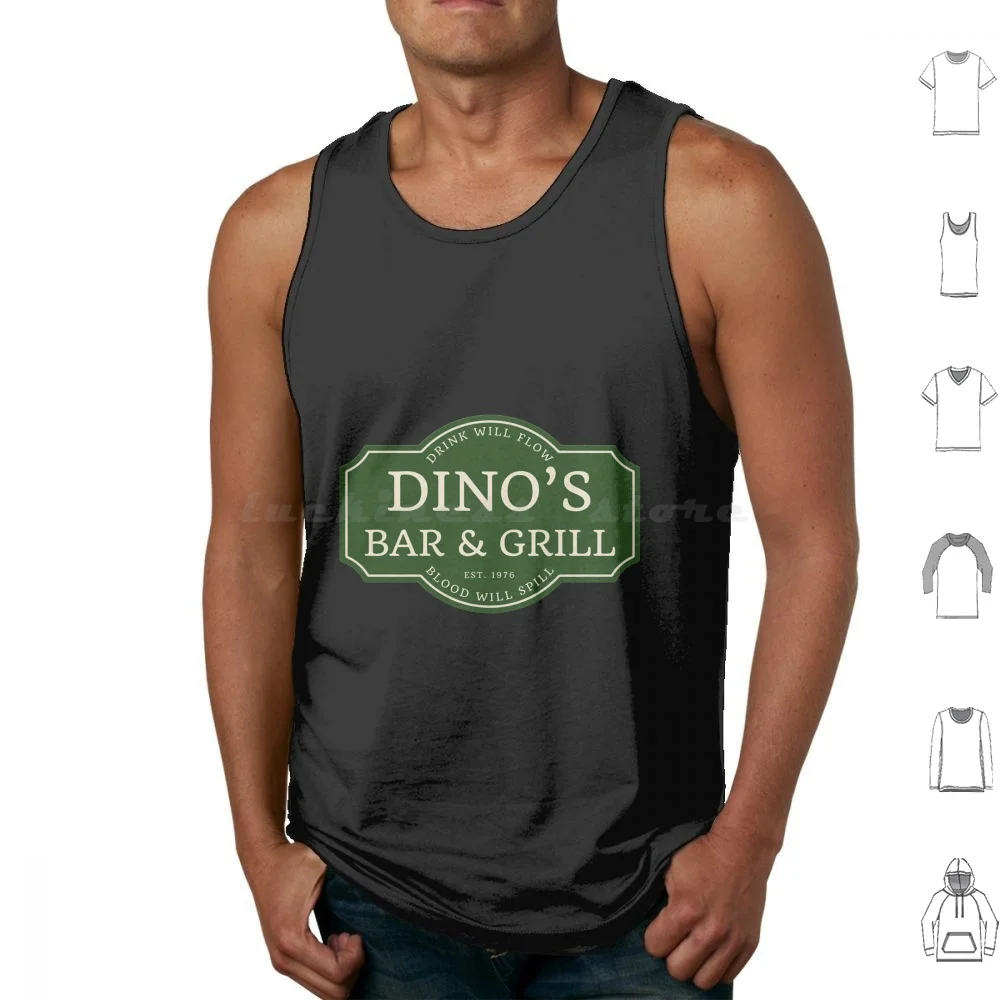 Dino _ S Bar And Grill Camisetas sin mangas Chaleco sin mangas Thin Lizzy Thin Lizzy Phil Lynott Music Band Thin Lizzy Guitar Phil