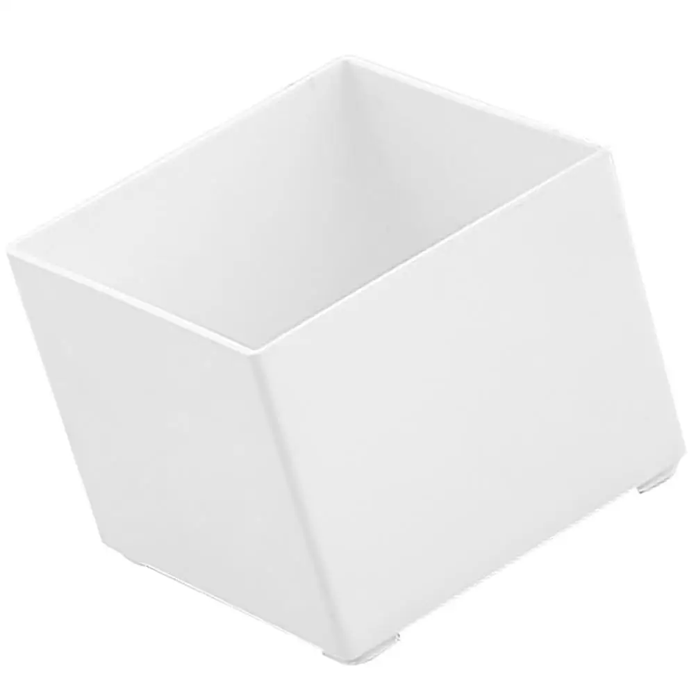 

Scrapbook Storage Box Memo Holder Note Pad Dispenser Plastic Office Supplies Container Medium Square White Desktop Organizer