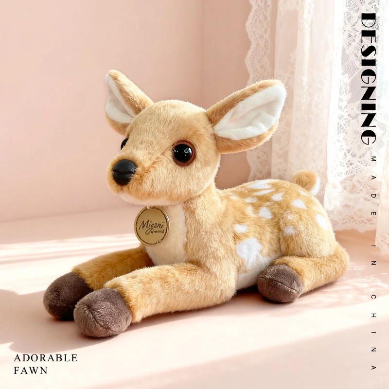 25 cm großes Kawaii-Giraffen-Plüschtier – gefüllte weiche Giraffenpuppe für Kinder, schönes Hirsch-Raumdekor, Geburtstagsgeschenk – Detail 9