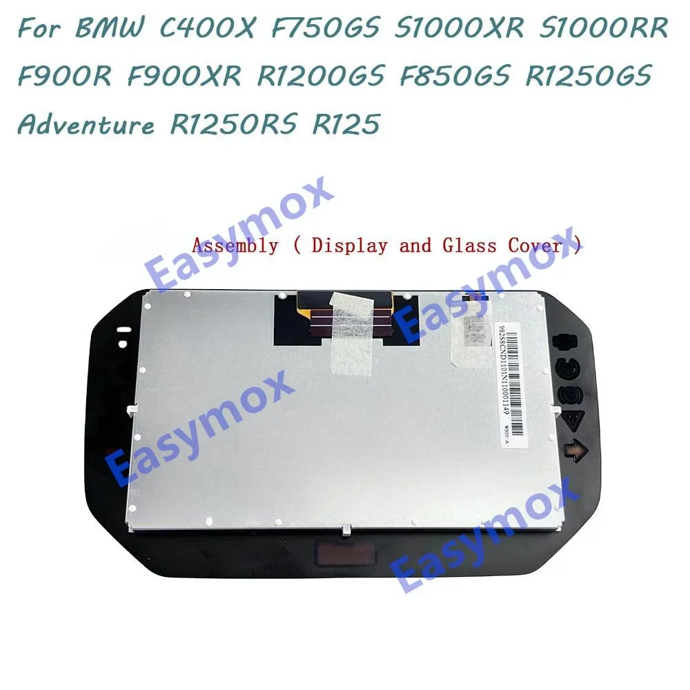 Layar LCD dengan penutup kaca Panel sentuh untuk BMW R1250gs C400X F750GS S1000XR S1000RR F900R F900XR instrumen Cluster layar