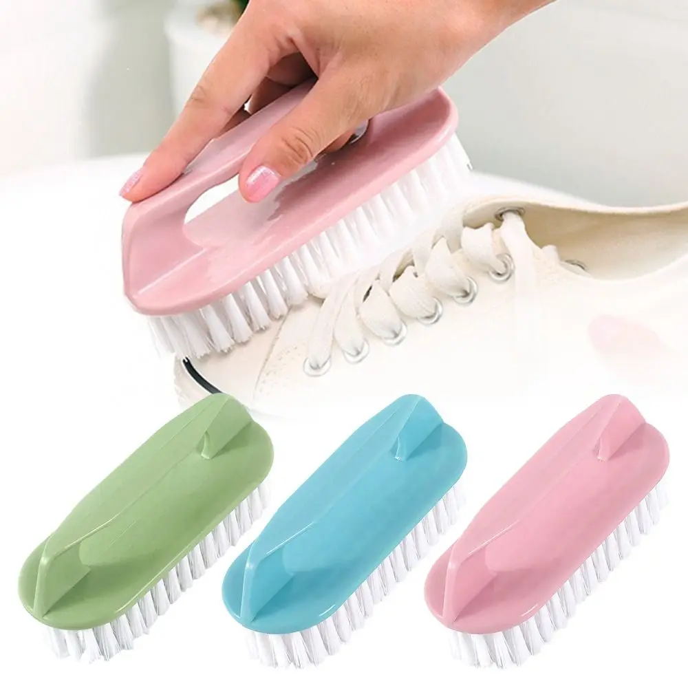 3pcs Portable Stiff Bristles Cleaning Brushes Comfort Grip Shoe Cleaning Brushes Vegetable Scrubber Shoe Cleaning