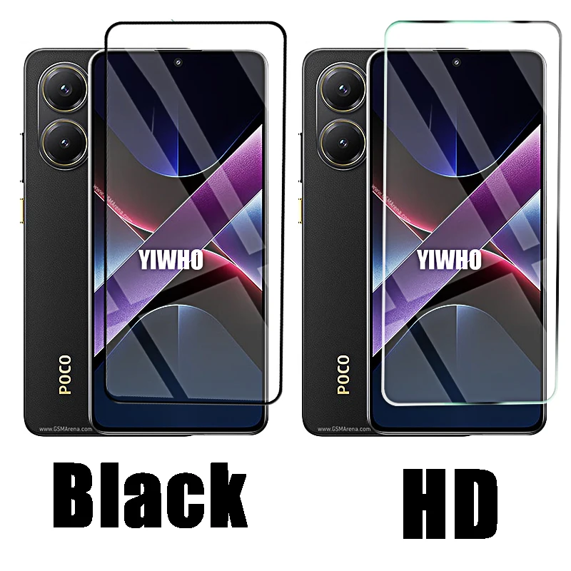 4-1 قطعة الزجاج المقسى ل Xiaomi Poco X7 Pro X6 X5 X4 X3 حامي الشاشة على Pocco Poxo X7pro X 7 6 5 Pro طبقة رقيقة واقية أمامية