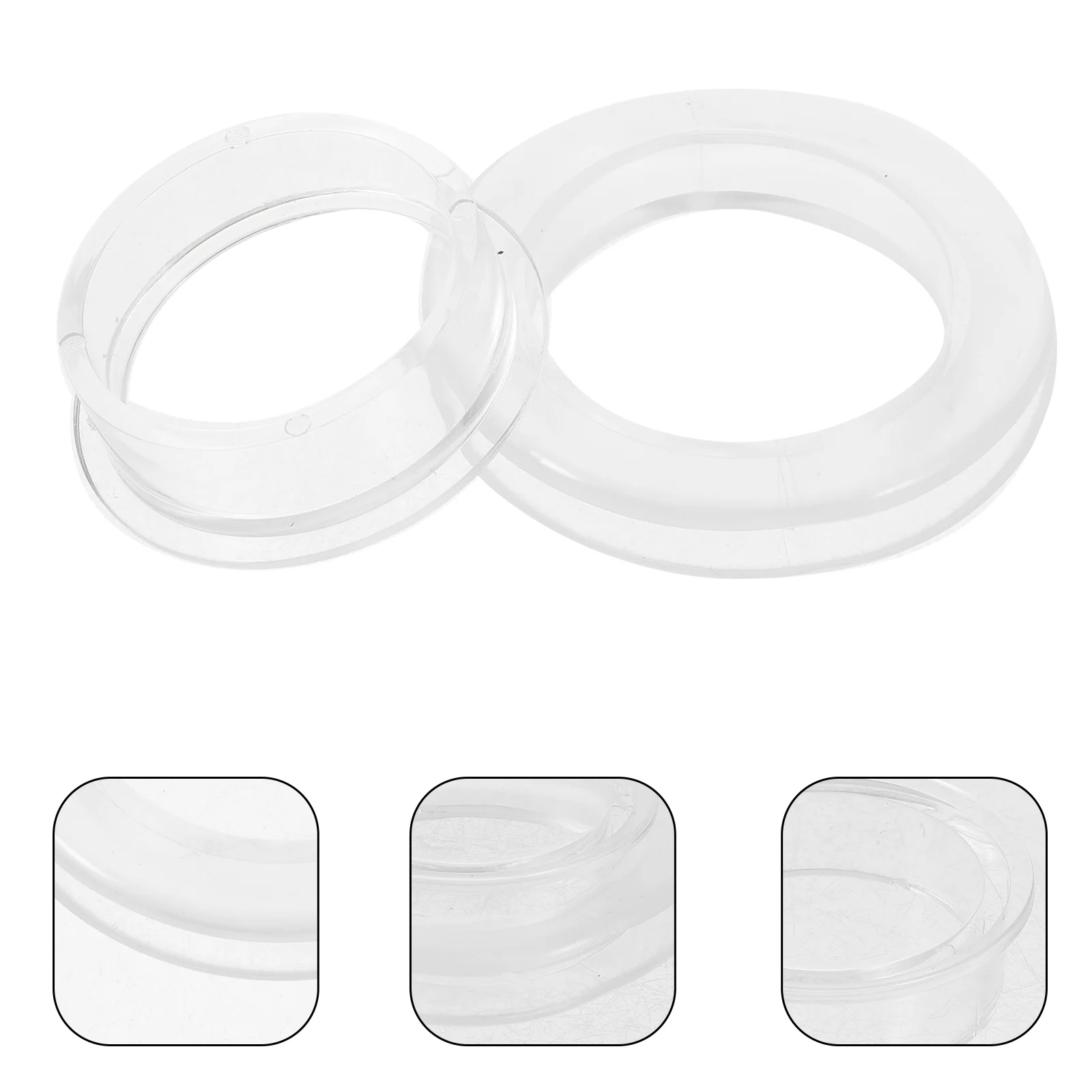 

6Sets Fine Workmanship Silicone Umbrella Hole Rings Patio Table Easy Install Long Lasting Patio Table Umbrella Hole