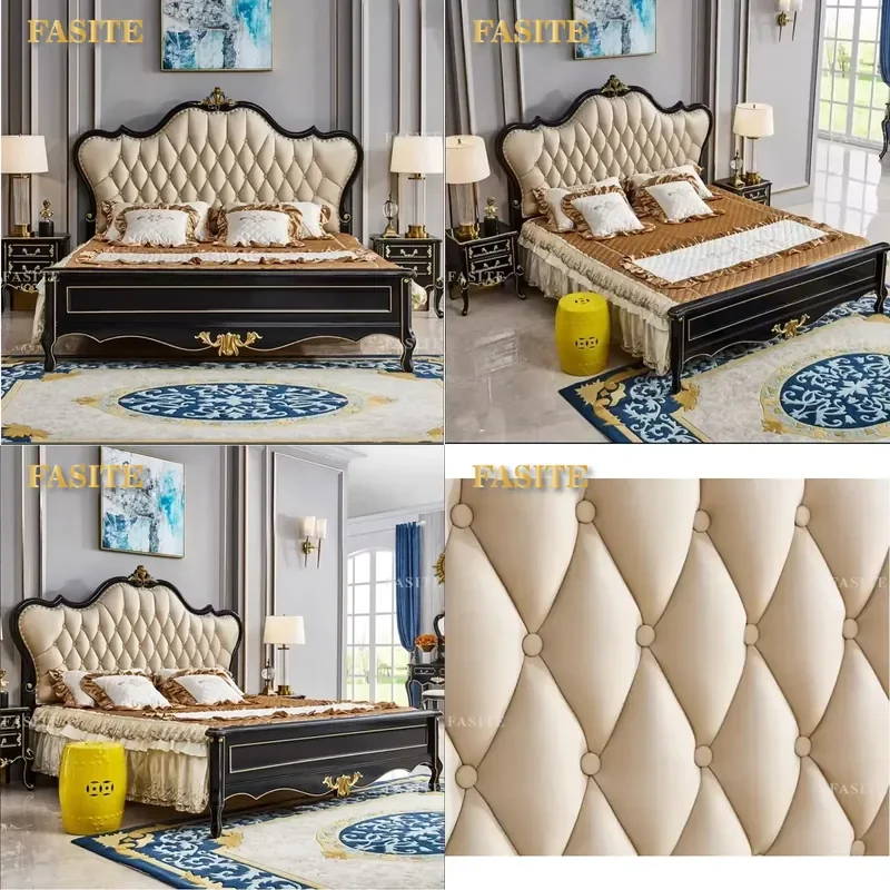 For Bedroom Home Use Solid Wood Box Bed Stylish Esthetician Furniture Durable Modern Design Space Saving Comfortable Sleep