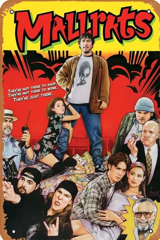 Metal Sign Poster Mallrats Movie Kevin Smith Jason 8 x 12 Inches Fun Decorative Sign Outdoor Plaque