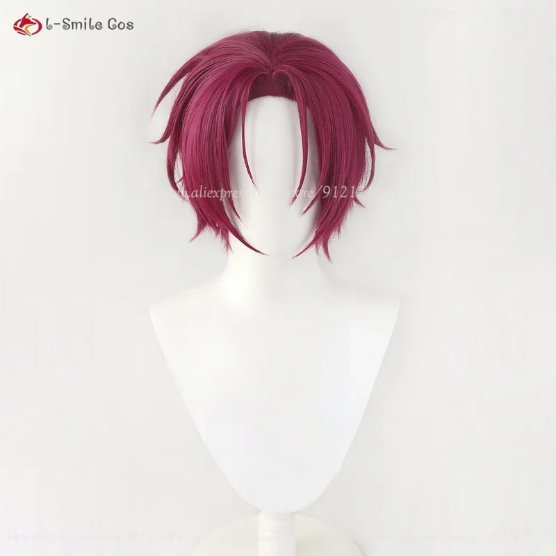 Anime Rin Matsuoka Cosplay Wig Short Purple Red Wig Heat Resistant Synthetic Hair Halloween Party Wigs Wig Cap