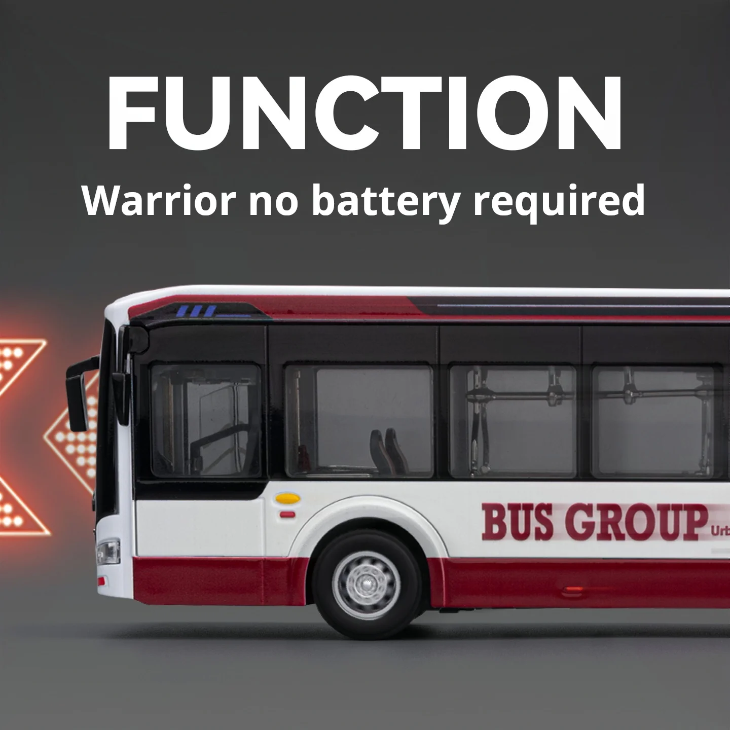 Nowy luksusowy autobus na energię alternatywną, model samochodu ze stopu, zabawka samochodowa z dźwiękiem i światłem, samochód na napędzie pull-back dla dzieci, prezent dla chłopców, kolekcjonerskie zabawki.