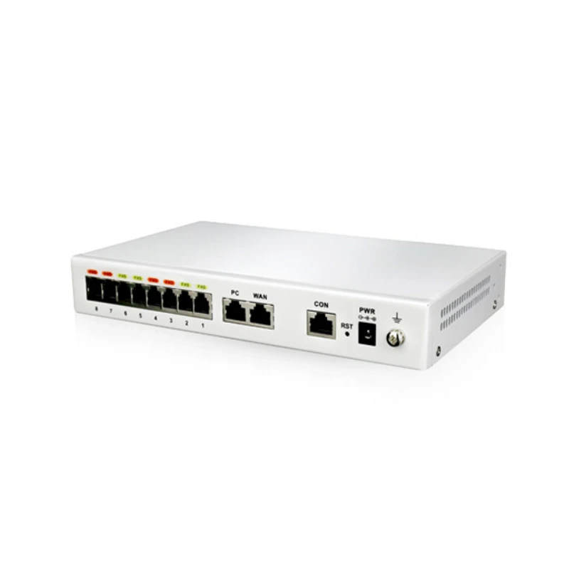 2/4/8 Ports FXS Analog VoIP Gateway MX8G VoIP Gateway  with Flexible Routing & Dial Plan