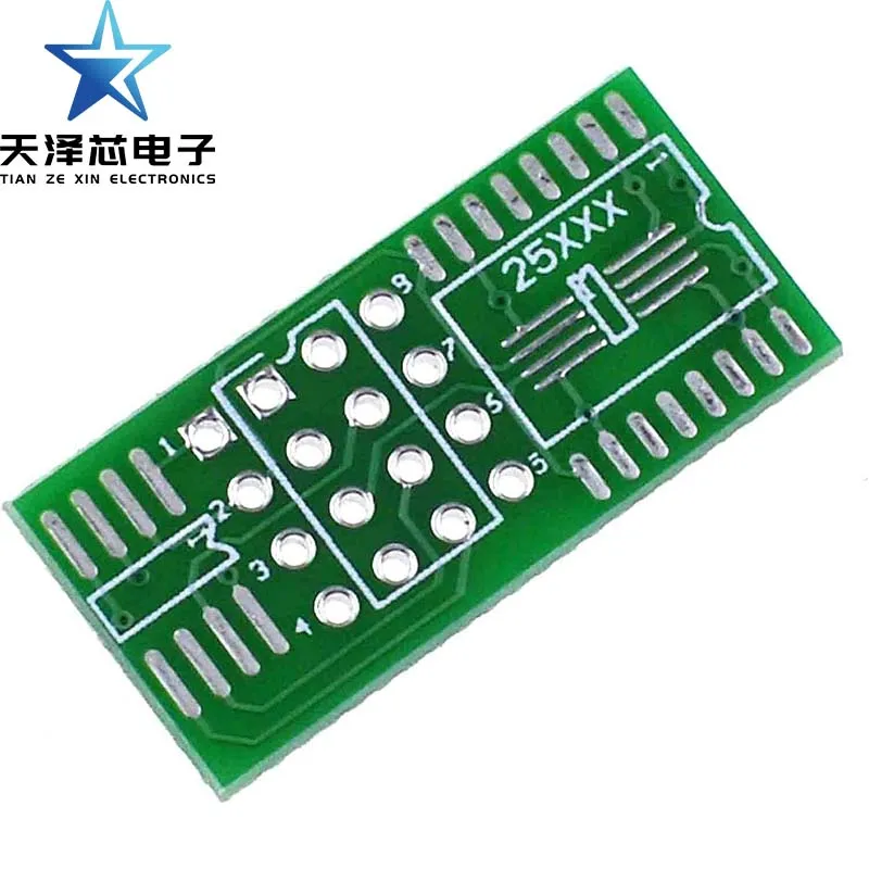 Sop8 Sop16 to Dip8 Adapter Board Simple Base Suitable for 25 Series 16 Feet