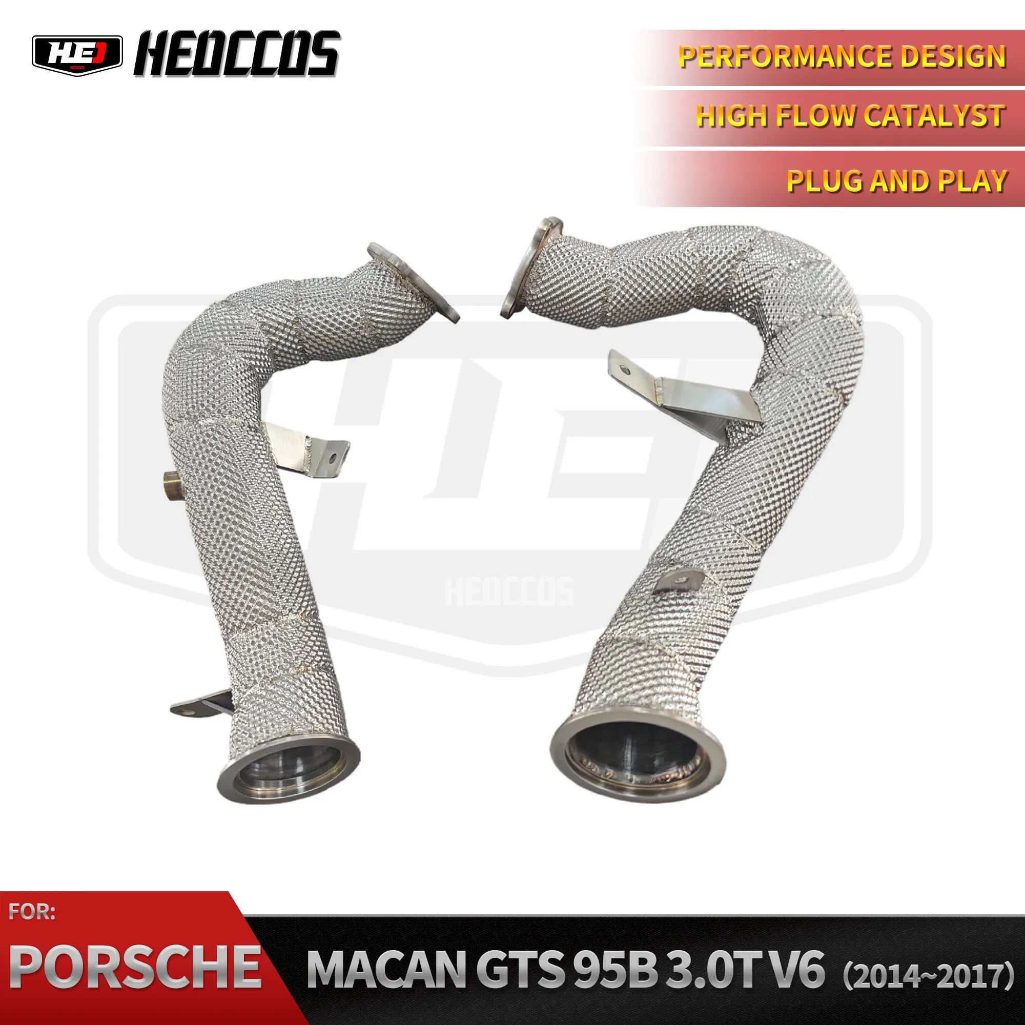 

HEO Stainless Steel Exhaust System Straight Downpipe for Porsche Macan GTS 95B 3.0T with High Quality Auto Turning Pipe Parts