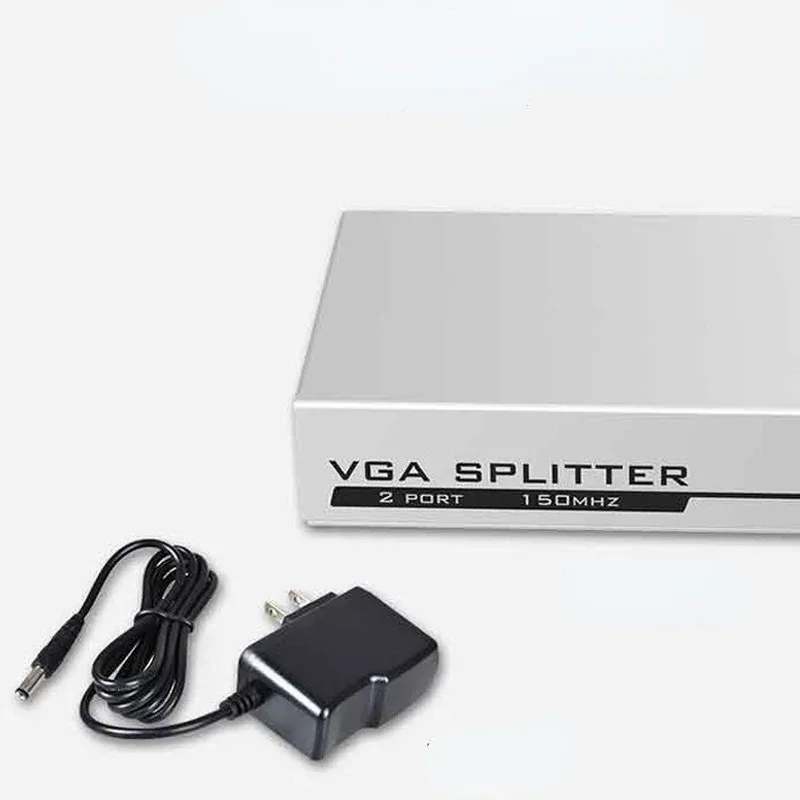 MT-VIKI 2Port VGA Splitter 1 Input 2 Output HD Video Splitter 1 Computer Host To Connect Two Monitors Splitter MT-1502