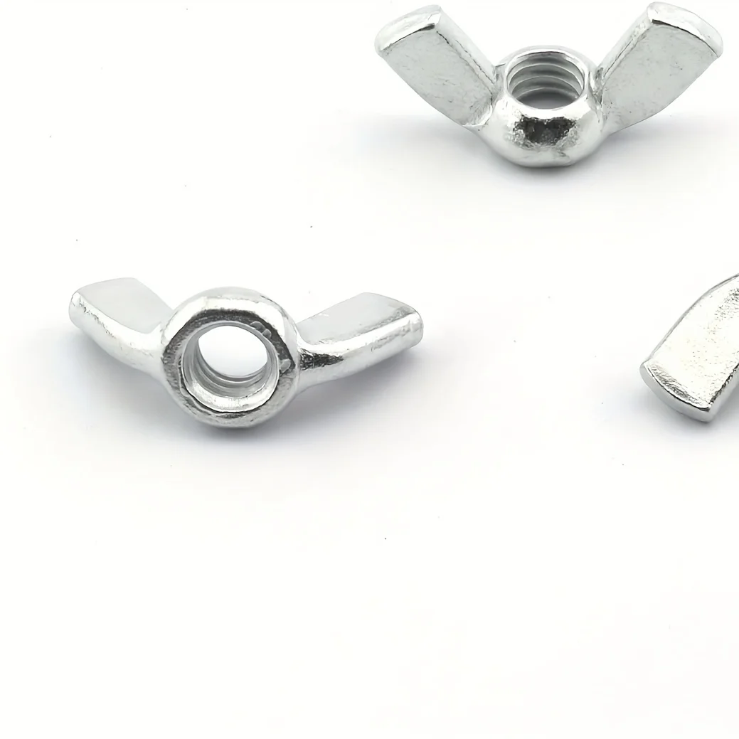 20pcs Butterfly Wing Nuts M3 M4 M5 M6 M8 M10 Zinc Plated Wing Nuts Zinc Plated Hand Tighten Nut Zinc Plated Fasteners Parts