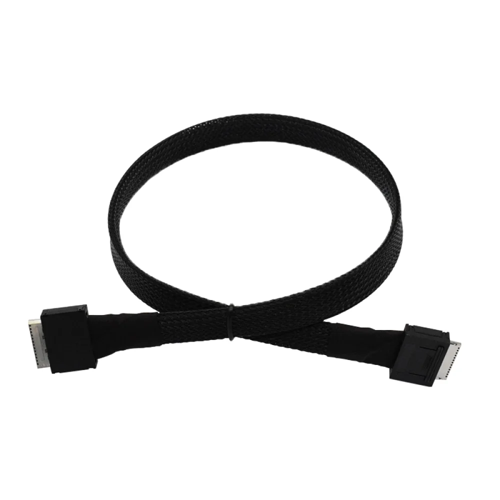 OCuLink SFF-8611 8i to SFF-8611 8i Cable PCIe 4.0 Gen4 16GT/s 0.5M High Speed Internal Server Data Connection Cable for Storage