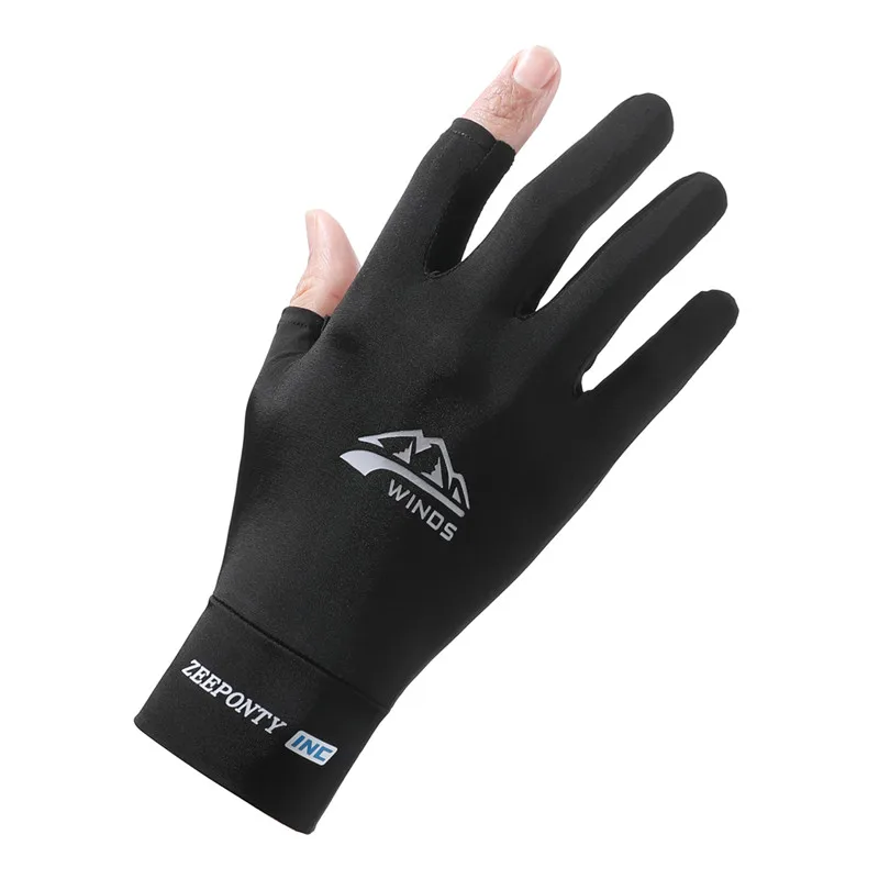 

Summer ice-sensing sun protection gloves takeaway rider UV anti-illuminated silk thin style exposes half finger bicycle riding