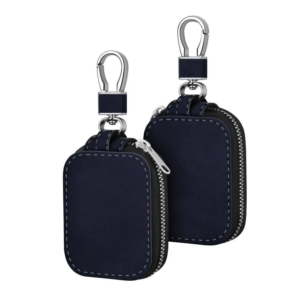 Casing Pelindung Earphone Nirkabel Kulit PU Universal Anti Benturan dengan Ritsleting, Cocok untuk Airpods, Sarung Pelindung Earbuds Klasik