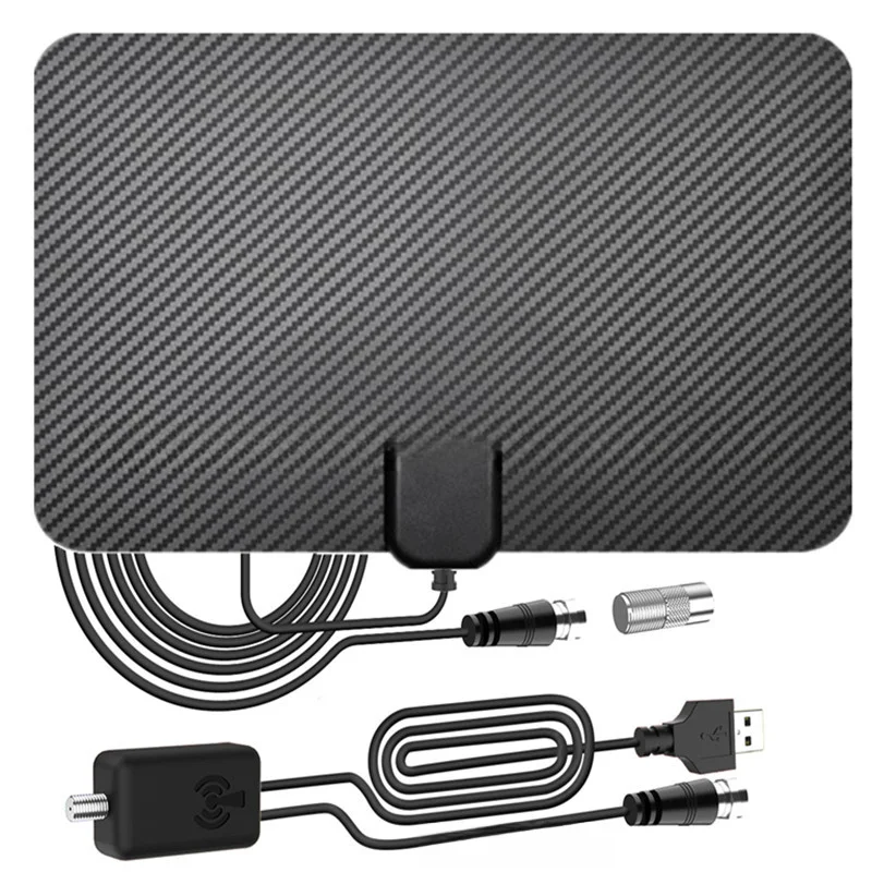 4k Carbon Fiber High-Definition Digital TV Antenna With Amplifier DVB-T2 ISDBT Indoor And Outdoor Antenna