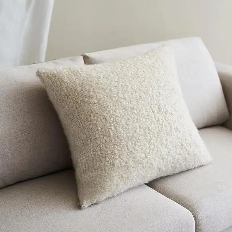 

Luxury Soft Touch 100% Wool Cashmere Cushion Pillow Back Support Bedroom Sofa Home Decor Outdoor