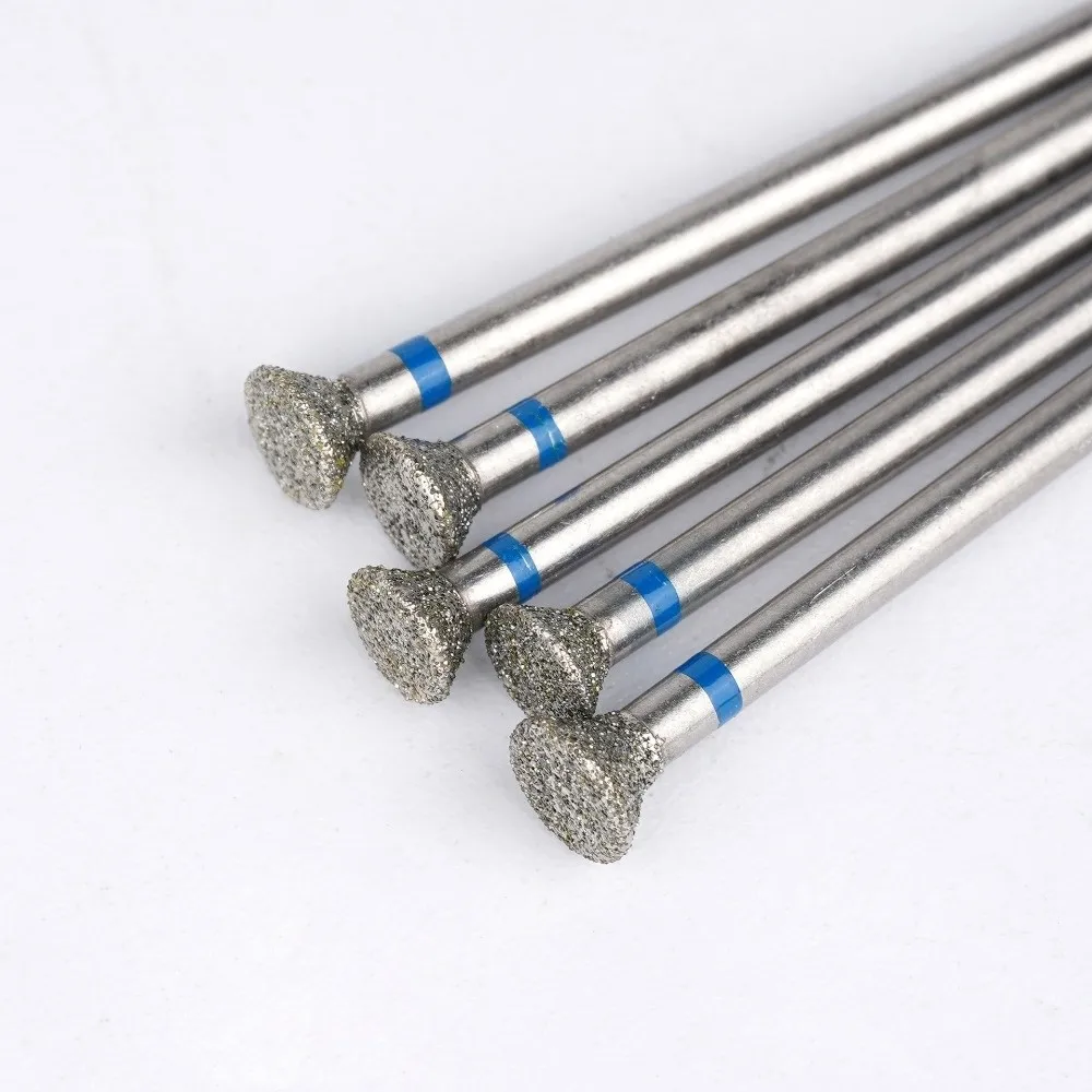 Cuticle Clean Nail Drill Bit Set Durable Diamond Coated Diamond Milling Cutter Bald Pre-processing Fine Grit Nail Grinding Heads