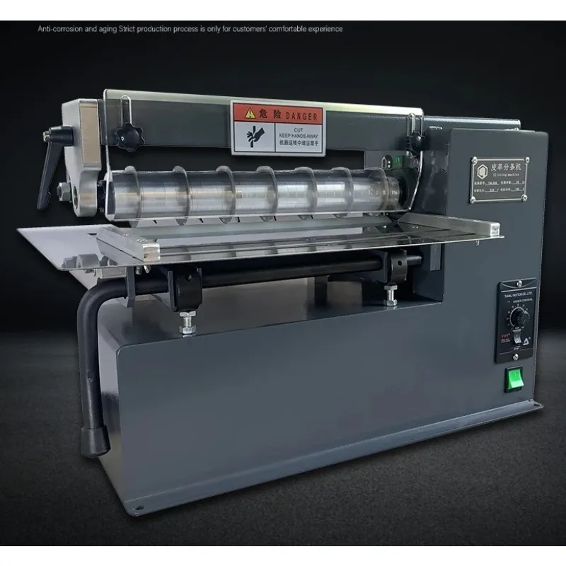 

Leather Cutting Machine For Shoe & Clothing Semi-Automatic Gear-Driven 220V With Splitting And Stripping Functions