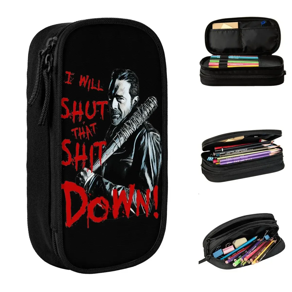 

The Walking Dead Pencil Cases Classic Pen Bag Girl Boy Big Capacity Students School Cosmetic Pencilcases