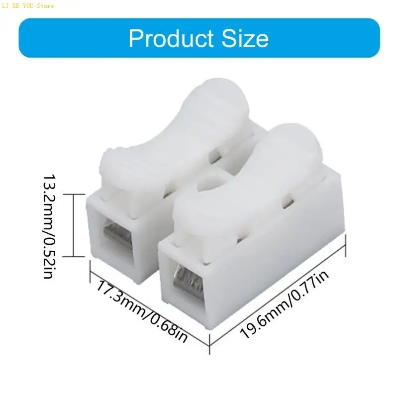 W3JE 20 Pack в использовании Push In Connectors Электрические терминалы идеально подходят для любителей электриков и