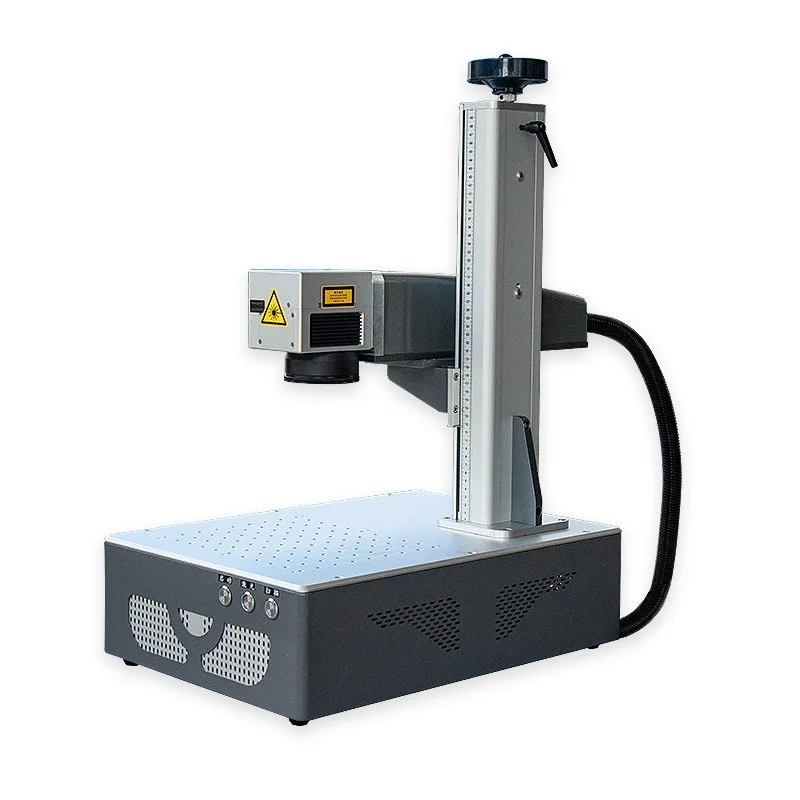 

Portable Fiber Laser Marking Machine Desktop Engraver for Metal Nameplate Jewelry Pencil Coke Can Custom Lettering Mini Laser