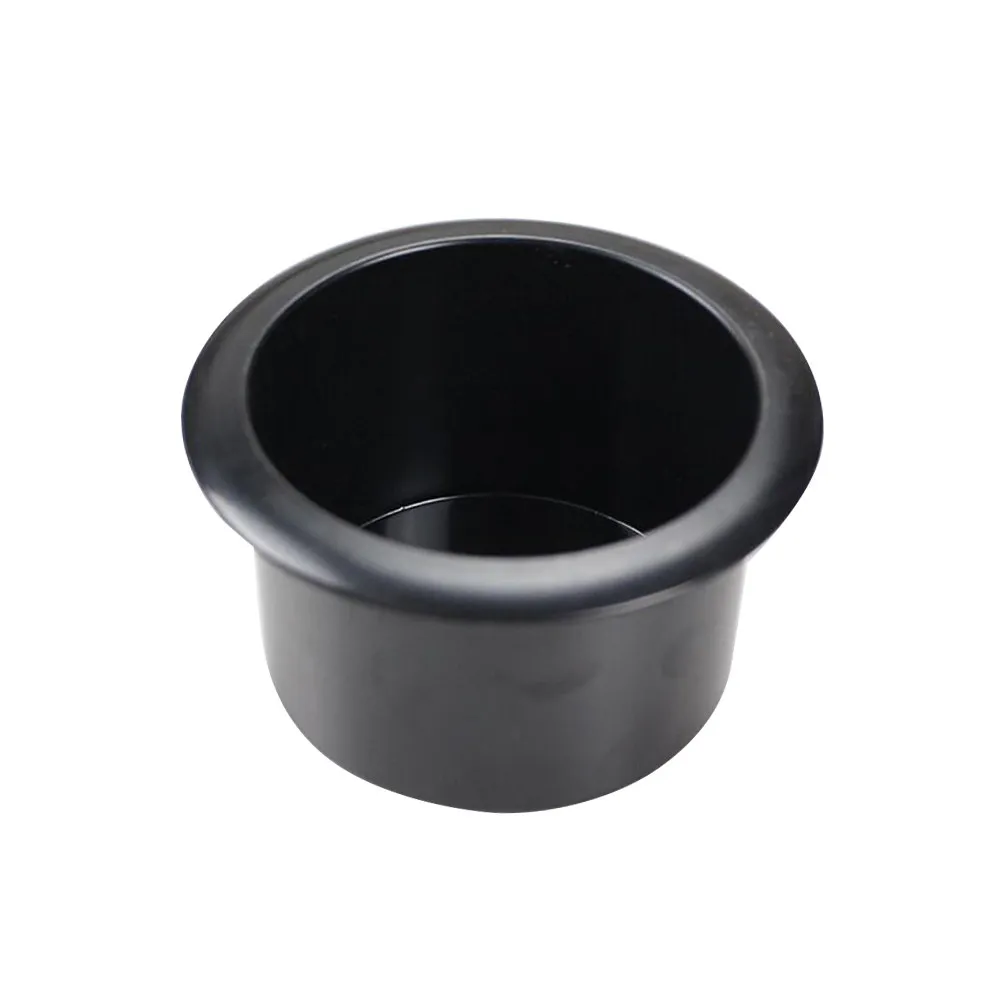 Drop-in Black ABS Plastic Cup Holder for Sofa Recliner Boat Game Table Removable Or Permanent Installation Spill Resistant