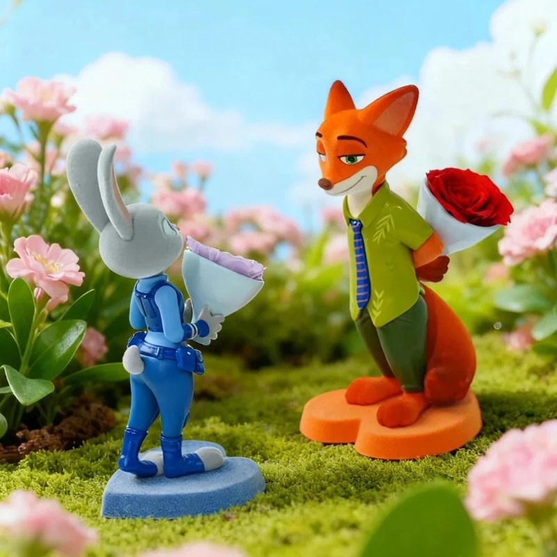 

Zootopia Eternal Flower Series слепая коробка Ник Джуди романтическая пара плюшевая коллекционная кукла модная игрушка декор для рабочего стола подарок-сюрприз