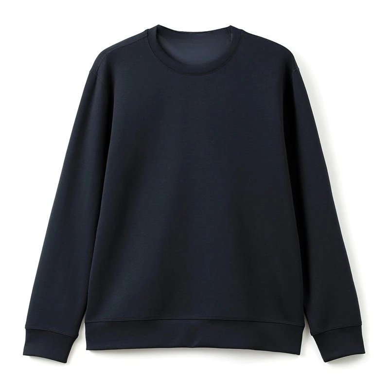 Толстовка с круглым вырезом, длинная ткань больших размеров, новый край: Yunrou Zero Pressure, мягкая драпировка, мужская повседневная одежда с круглым вырезом