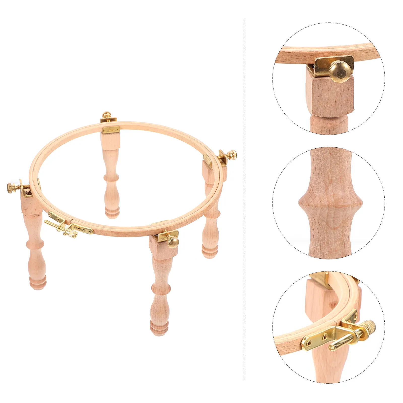 

1 set 1 Set Adjustable Wooden Stand Cross Stitch Ring Diy Frame Rack Supplies Craft Embroidery Hoop Handmade Embroidery Tool